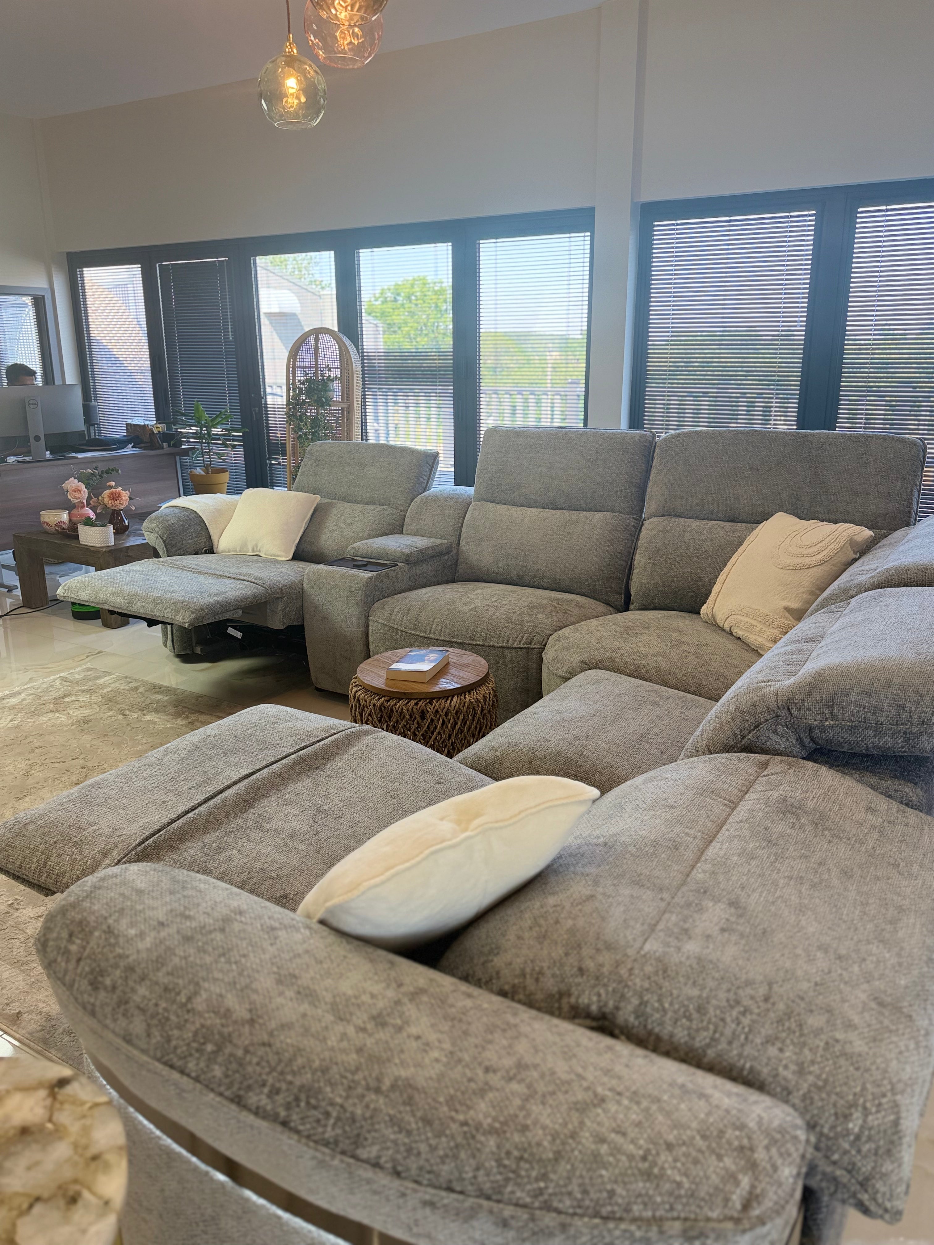 Royce Electric Recliner Large Corner Sofa