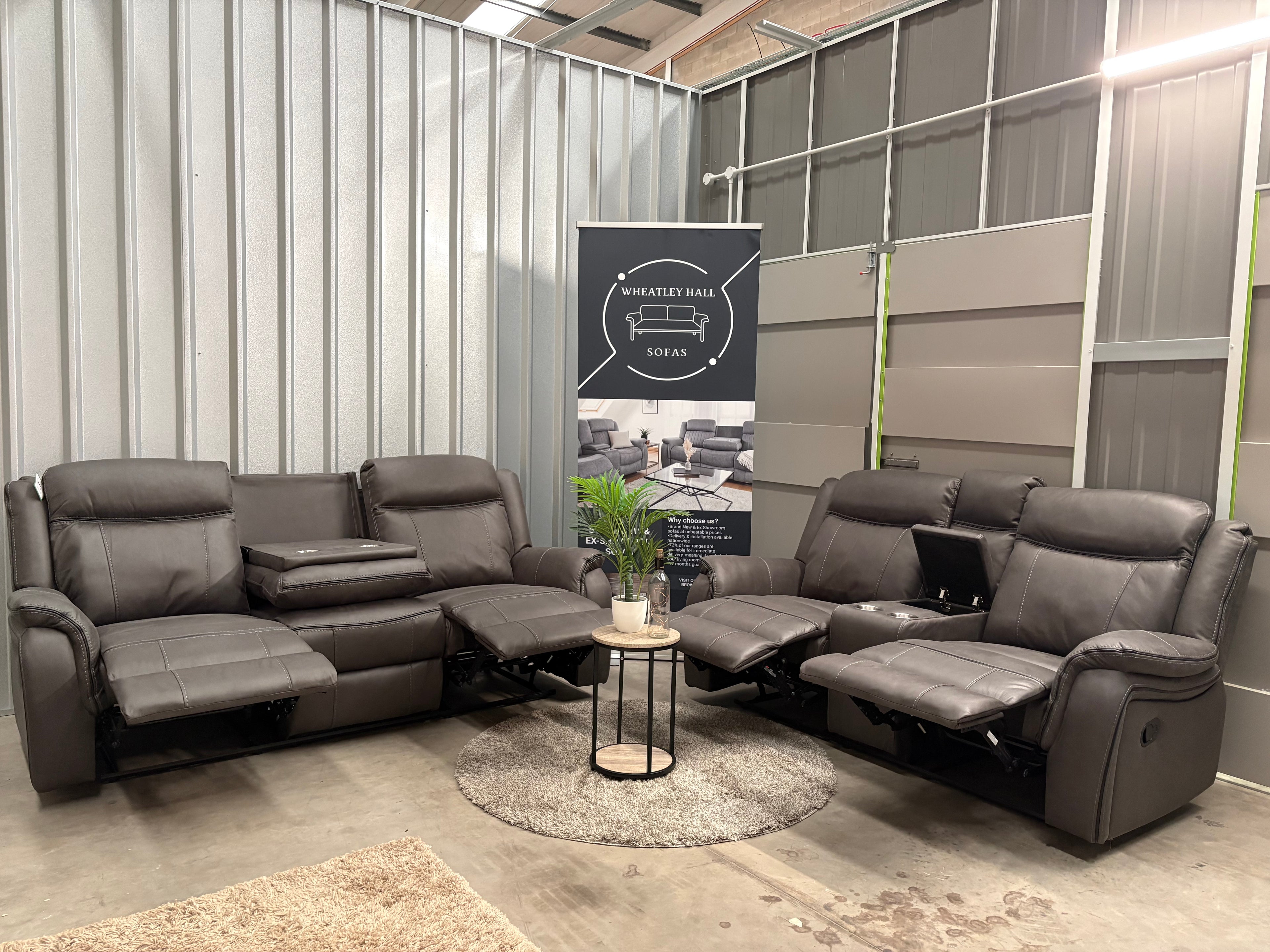 Terra Manual Recliner 3 + 2 Sofa Set