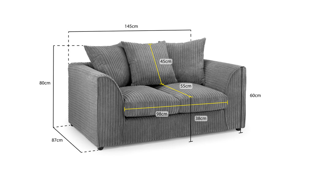 Nero Jumbo 2 Seater