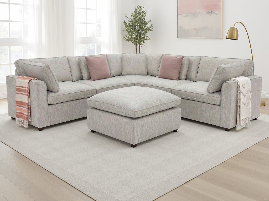 Clea Corner Sofa with Footstool